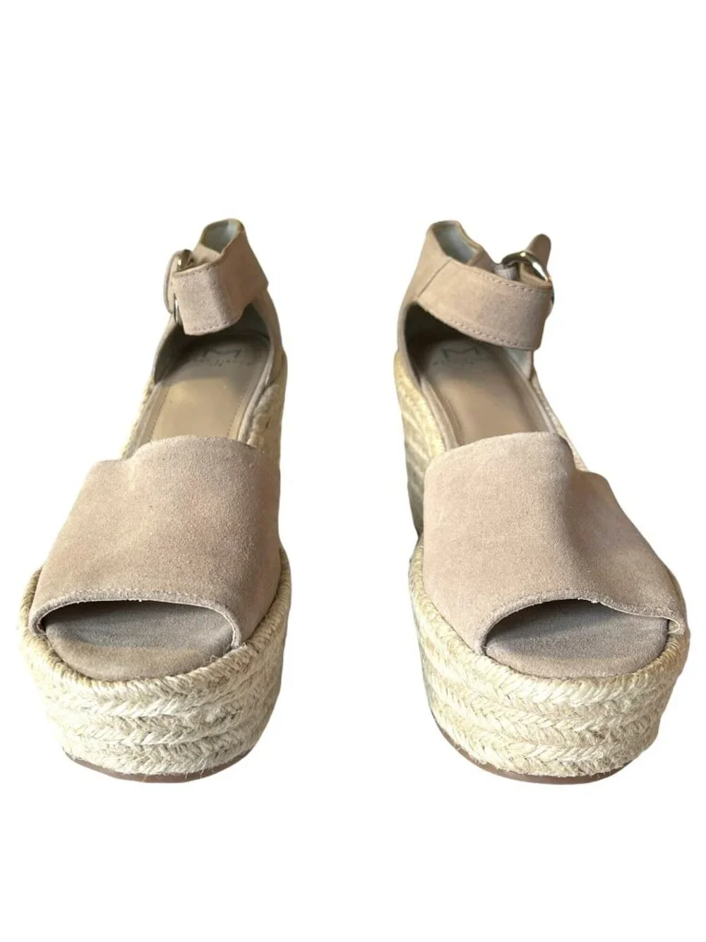 New Marc Fisher Alita Platform Espadrille Wedge Heel Sandal Shoes 9.5